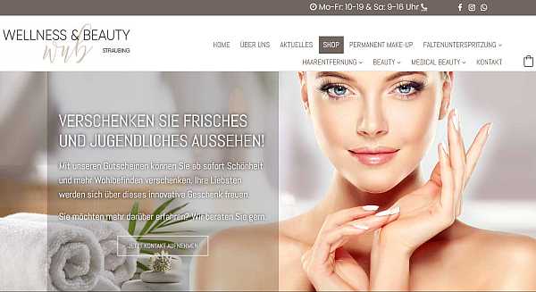 Online-Shop Referenz Wellness & Beauty
